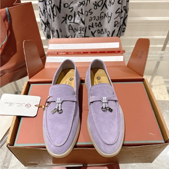 Meet the Posher Shoes - Loro Piana Lavender Suede Loafers | Spring Essential 👡💕